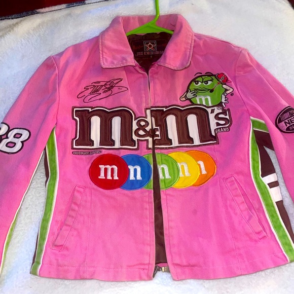 Pink Vintage Mm Race Car Jacket 